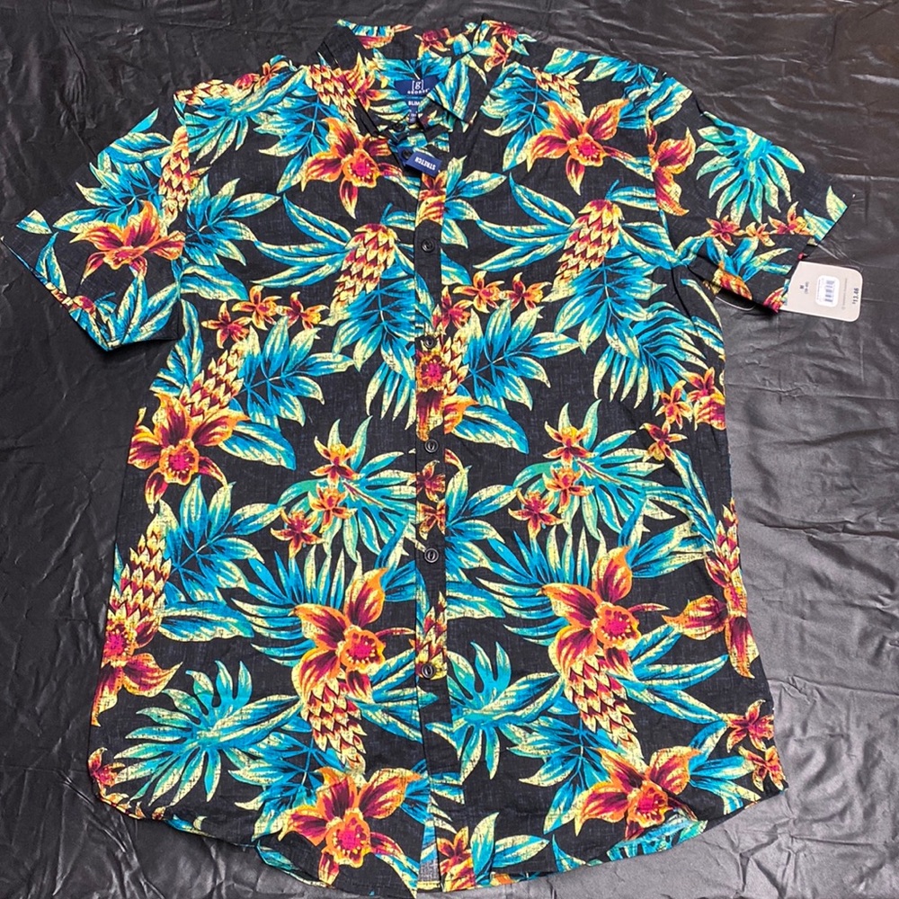 Floral button down